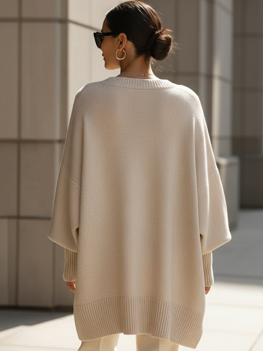 Rozanne | Oversized poncho trui