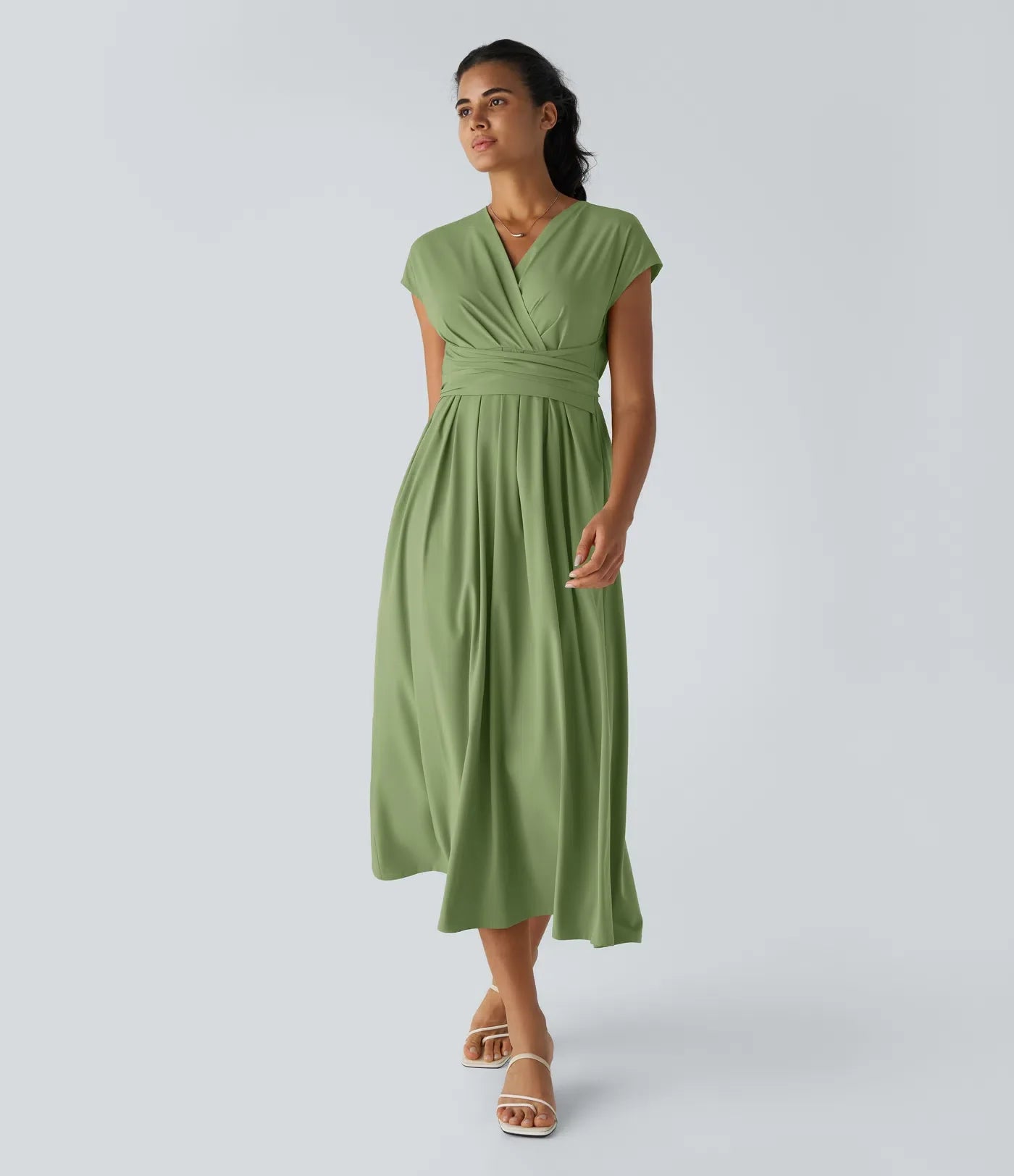 Lynn | Elegante Wikkeljurk met Hoge Taille