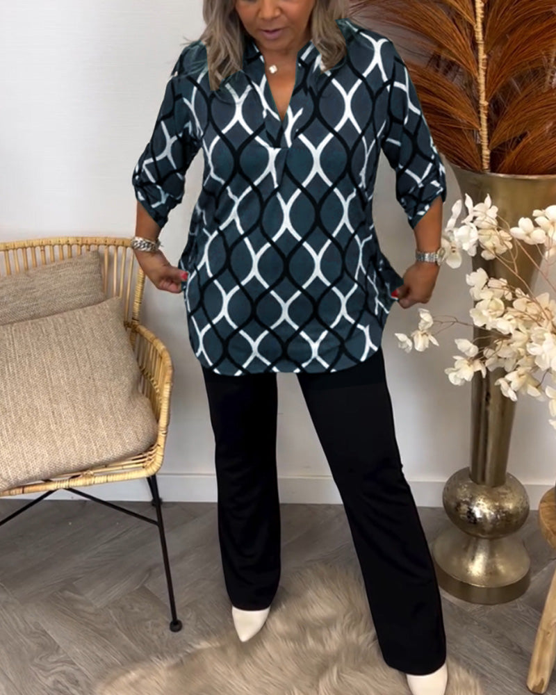Sophie | Klassieke doorknoop blouse