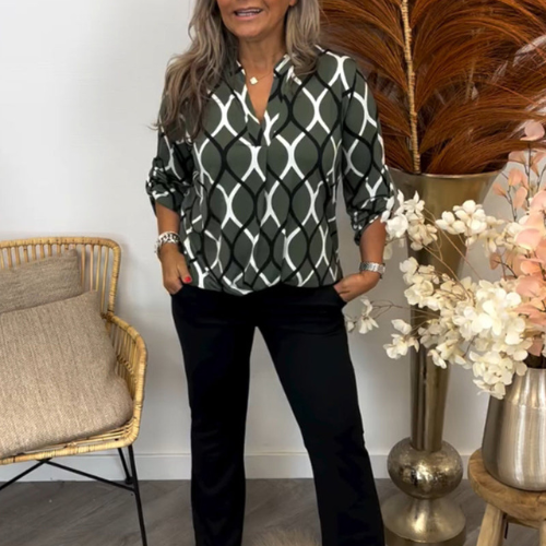 Sophie | Klassieke doorknoop blouse