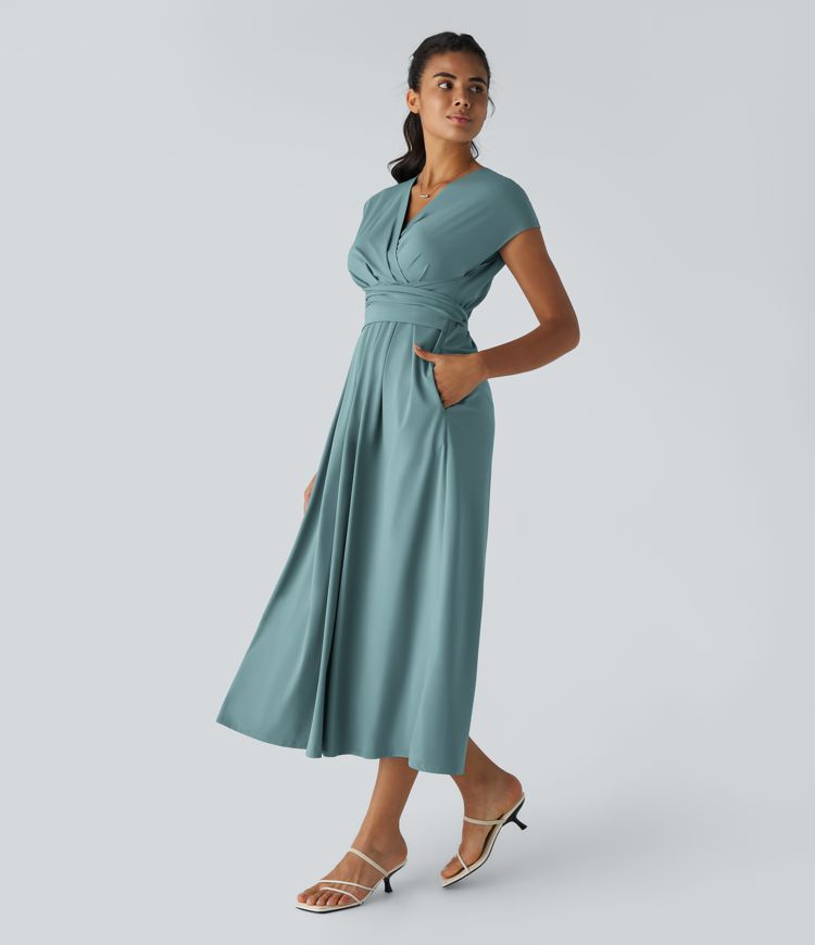 Lynn | Elegante Wikkeljurk met Hoge Taille