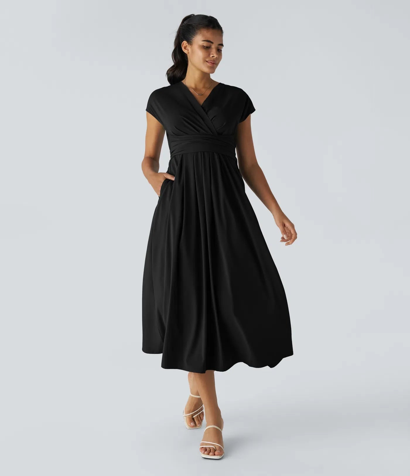 Lynn | Elegante Wikkeljurk met Hoge Taille