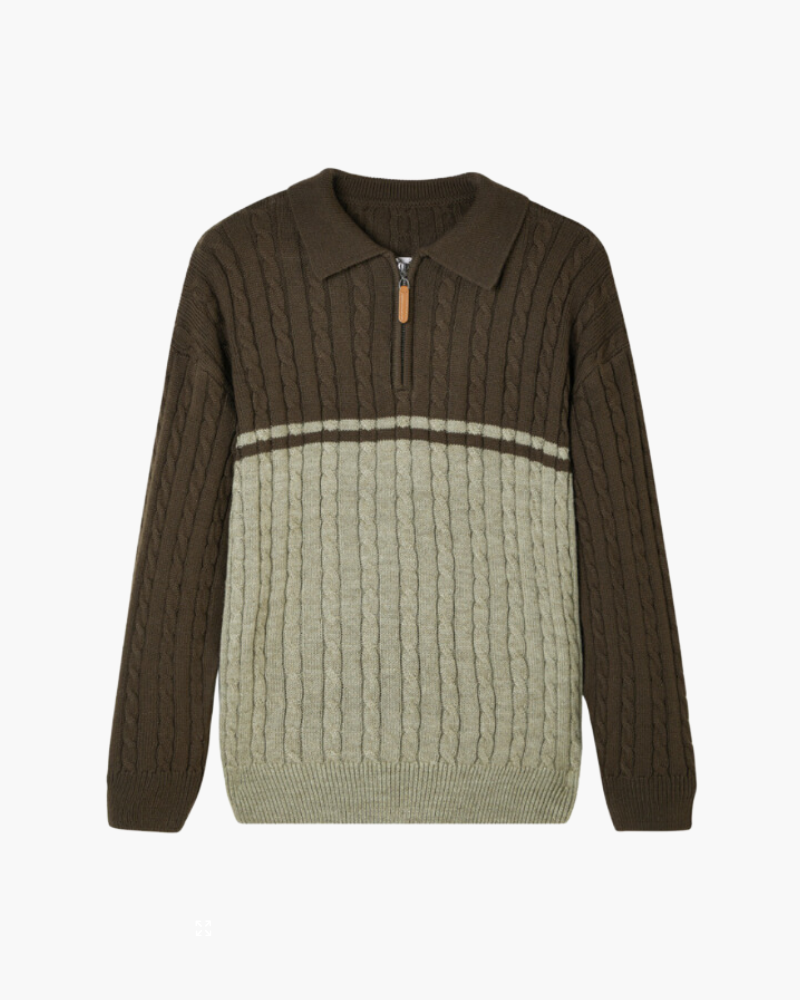 100% Premium Wollen Zip-Up Trui