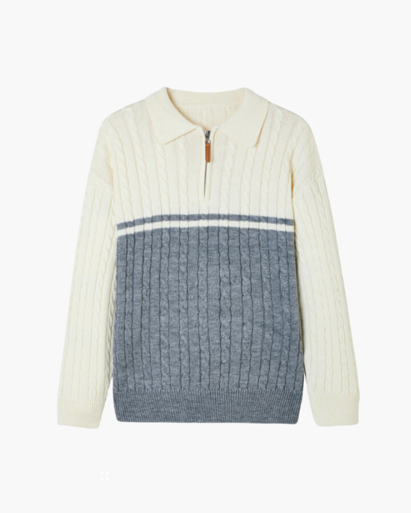 100% Premium Wollen Zip-Up Trui