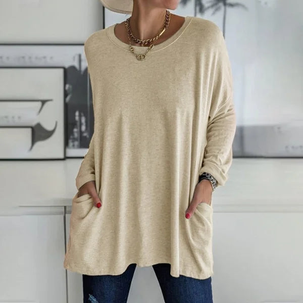 Barbara | Relaxed Lange Mouwen Top