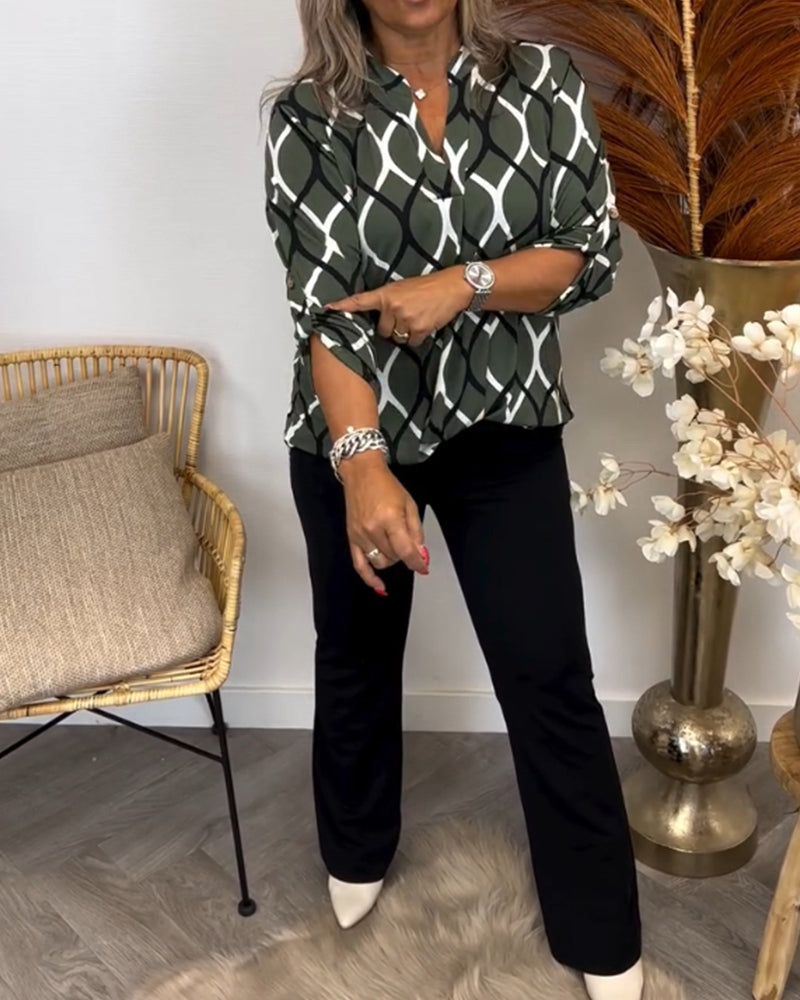 Sophie | Klassieke doorknoop blouse