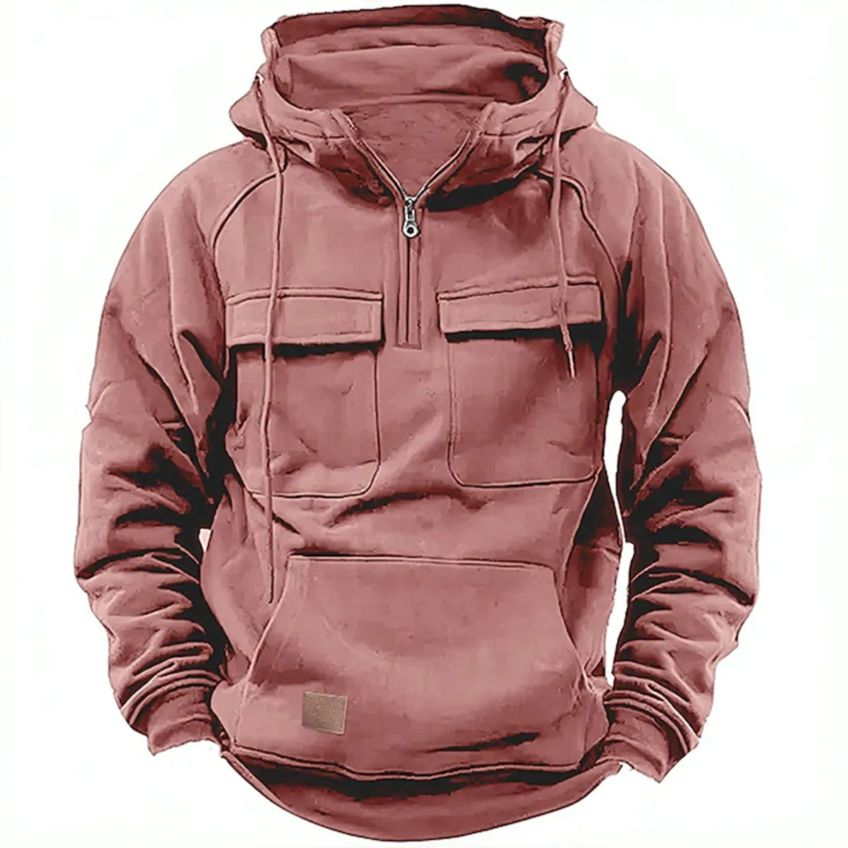 Ulrich | Hoodie met rits en borstzakken