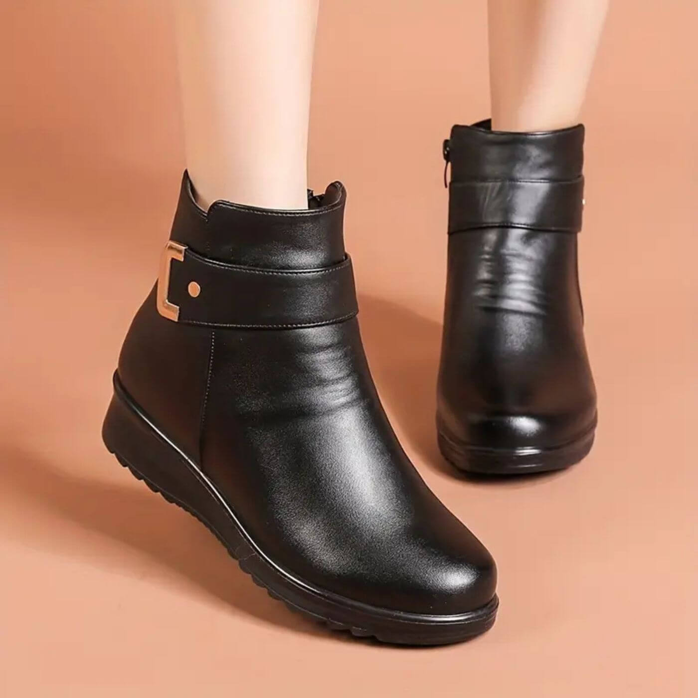 Klasina | Antislip Winterlaarzen met Gevoerde Binnenkant