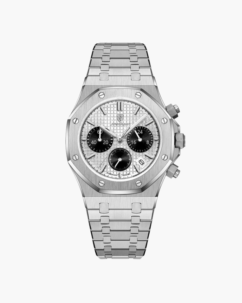 Lourmarin | Chronograaf Horloge Zilver
