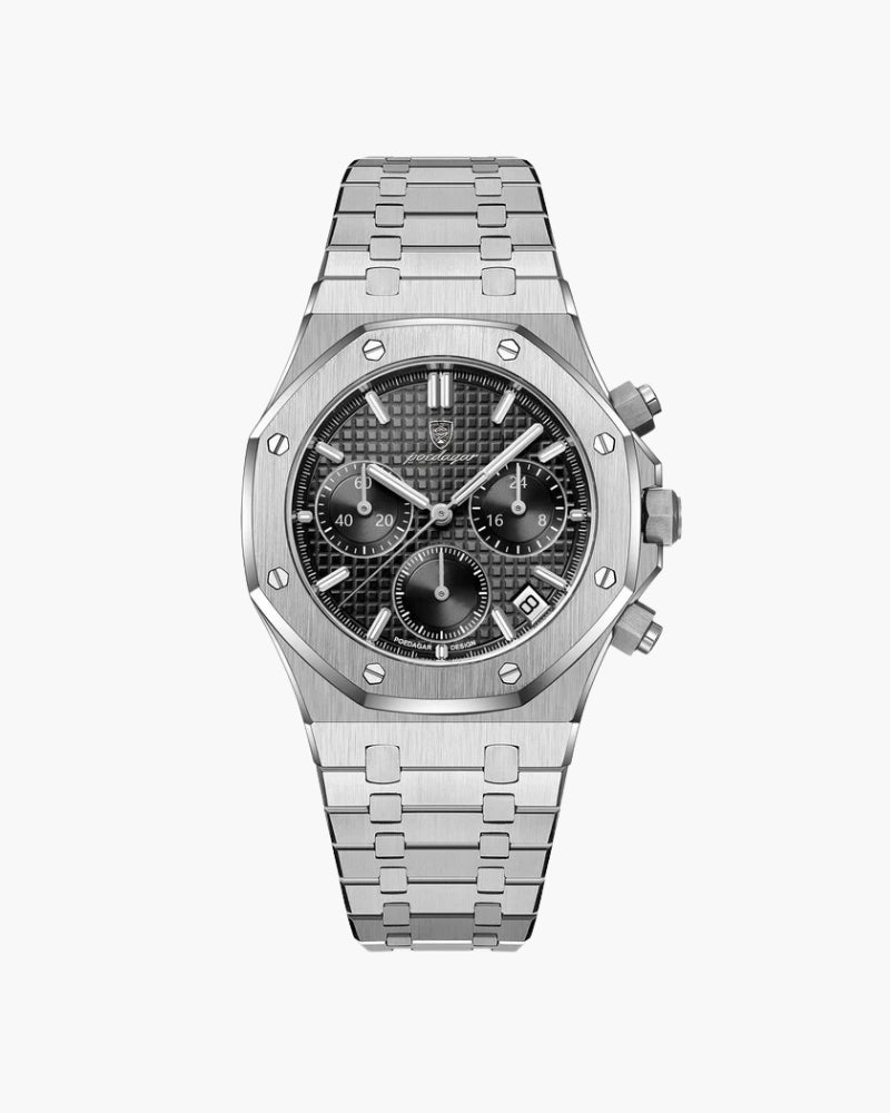 Lourmarin | Chronograaf Horloge Zilver