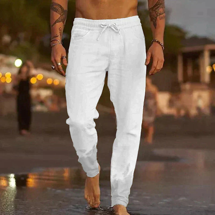 Timo | Casual broek met zachte structuur