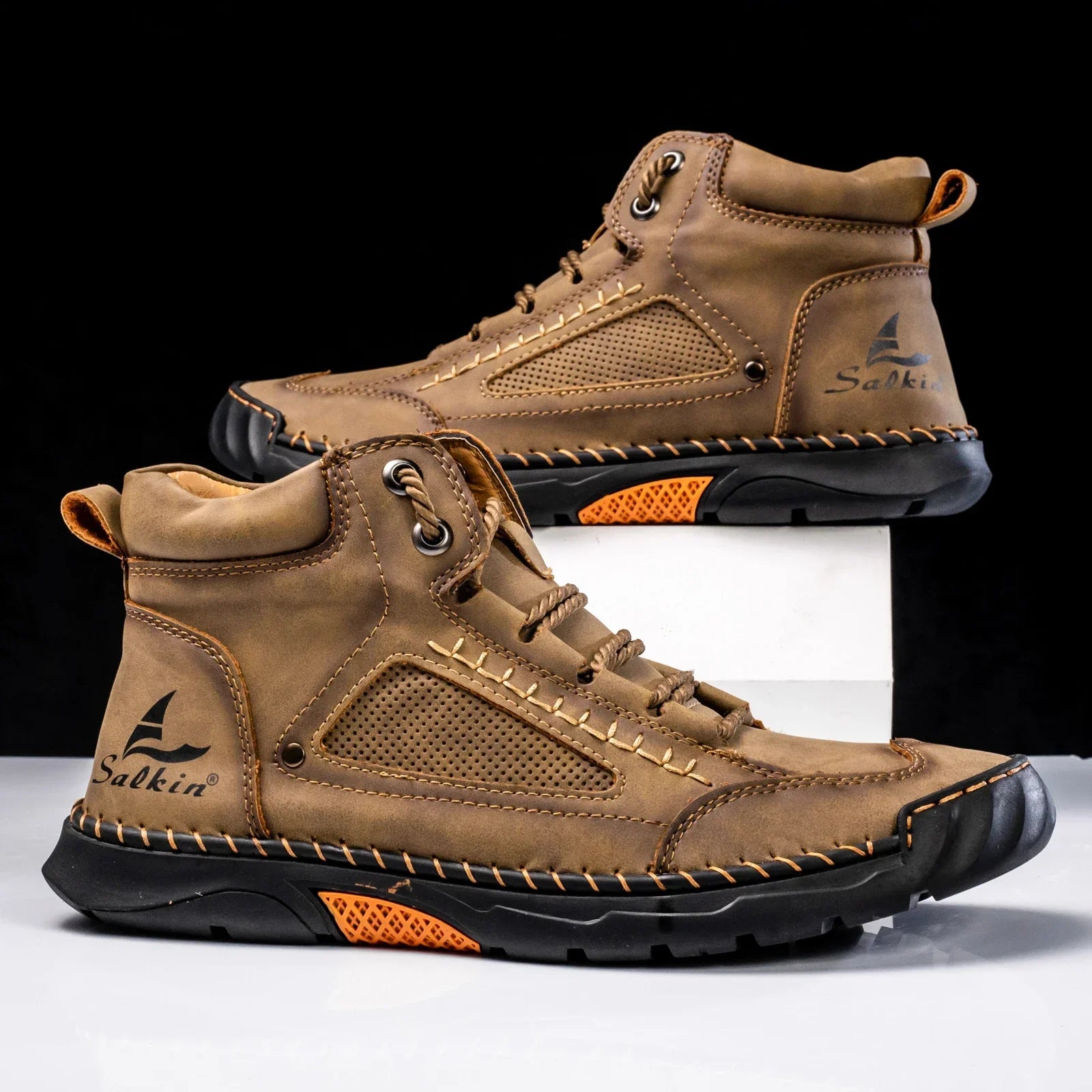 Siebe | Leren High Top Schoenen