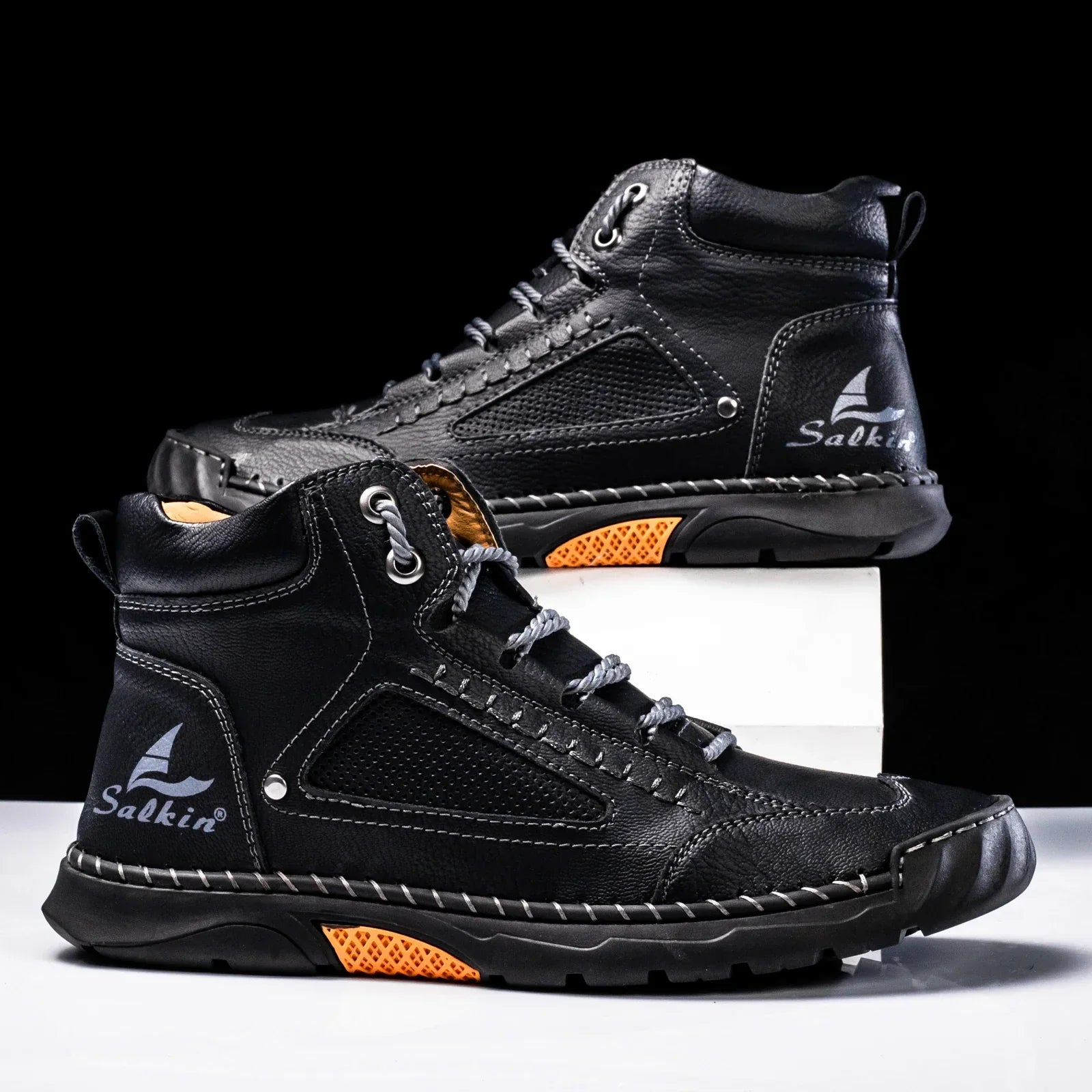 Siebe | Leren High Top Schoenen