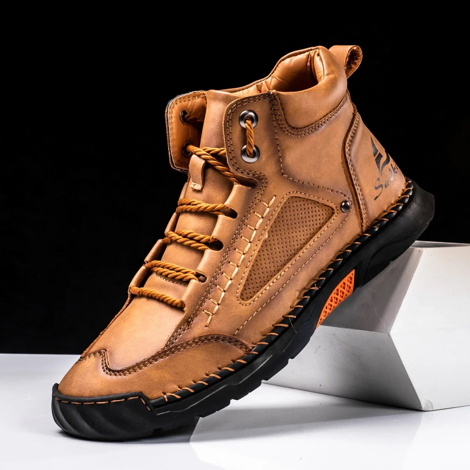 Siebe | Leren High Top Schoenen