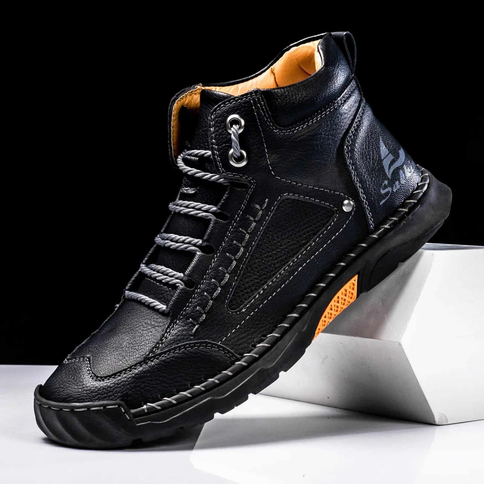 Siebe | Leren High Top Schoenen