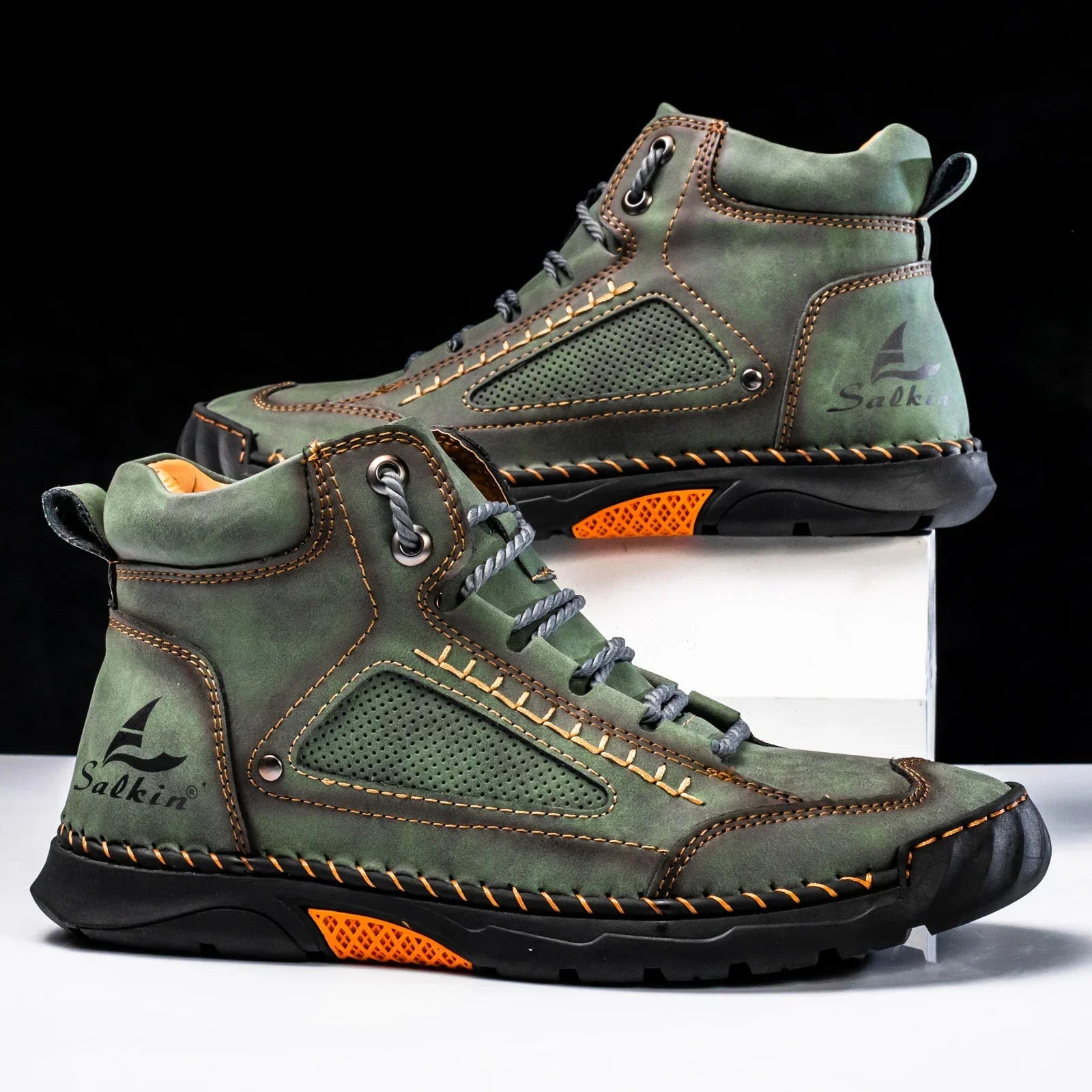 Siebe | Leren High Top Schoenen