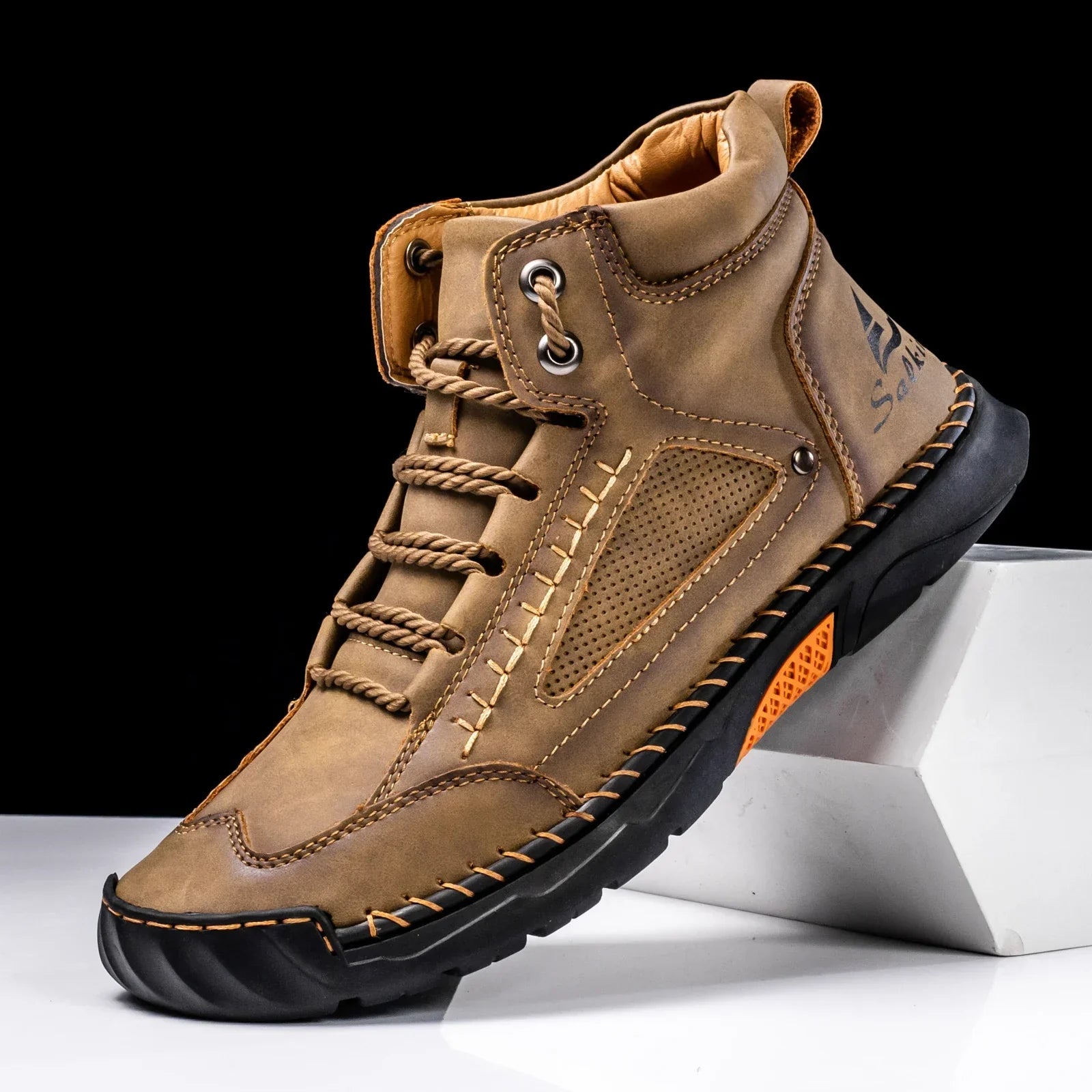 Siebe | Leren High Top Schoenen