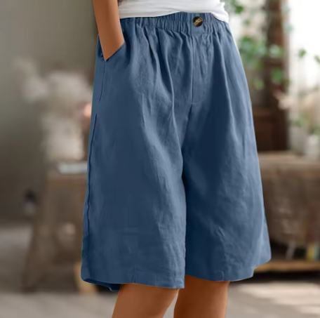Elvira | Luchtige linnen short