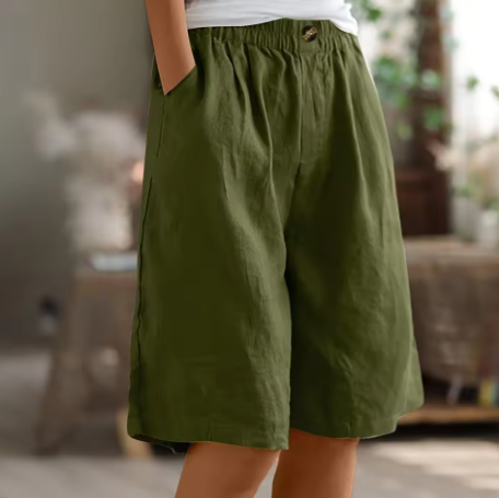 Elvira | Luchtige linnen short