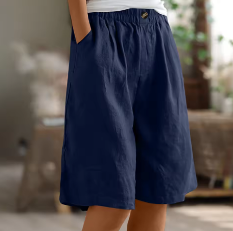 Elvira | Luchtige linnen short