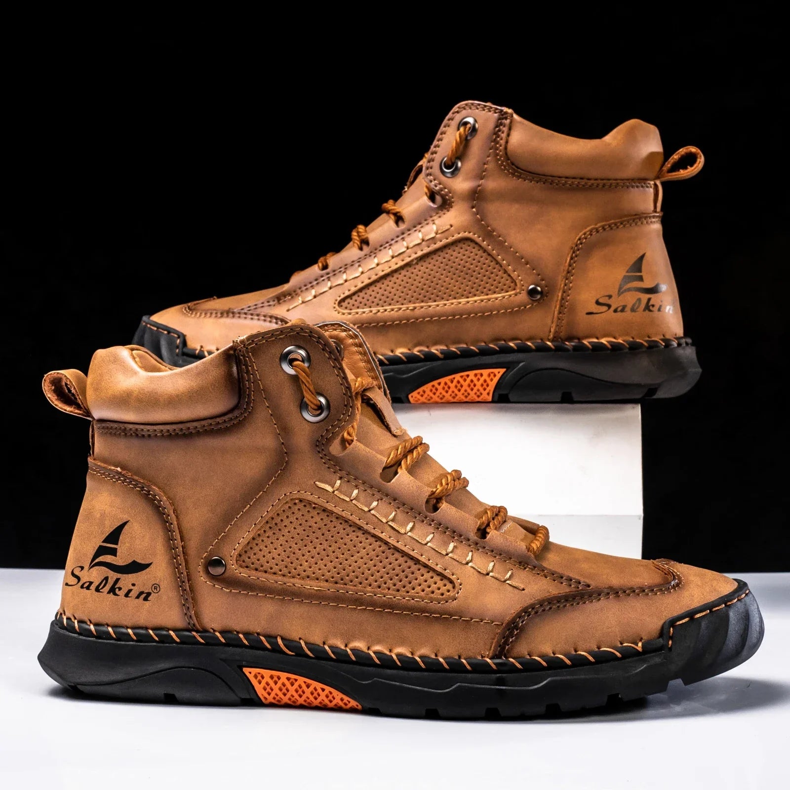 Siebe | Leren High Top Schoenen