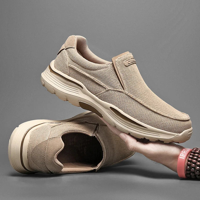Petrus | Orthopedische Canvas loafers met moeiteloos comfort