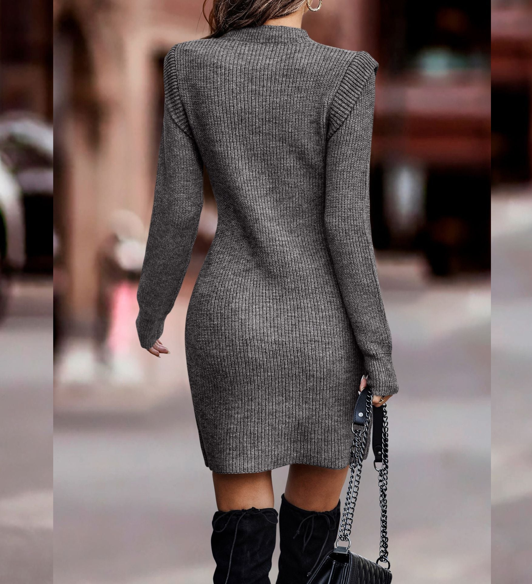 Annalies | Elegante & Gebreide Jurk