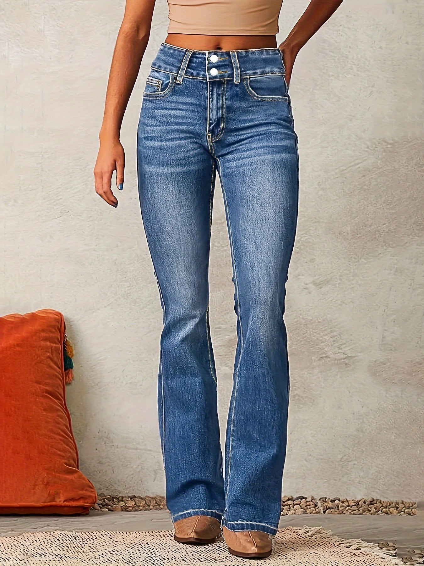 Neeltje | Flared jeans met hoge taille