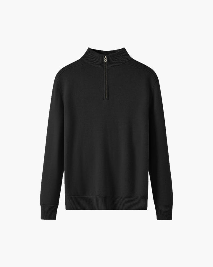 100% Merino Wollen Half-Zip Trui