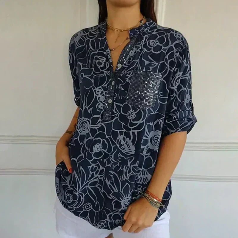 Celeste | Bloemenprint Blouse