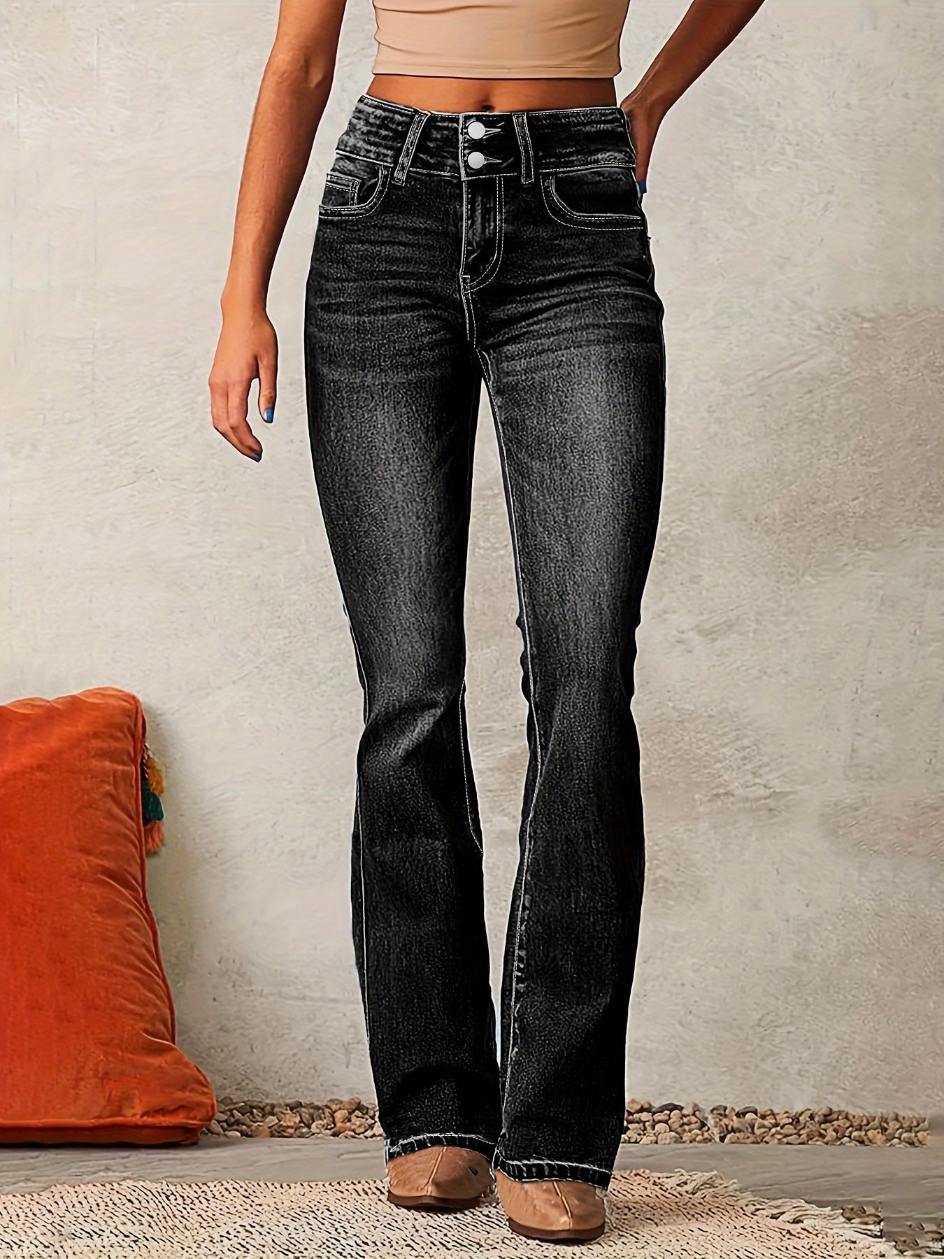 Neeltje | Flared jeans met hoge taille