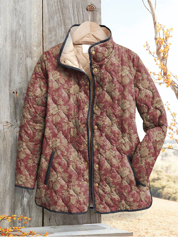 Gequilt Jacket Bloemmotief
