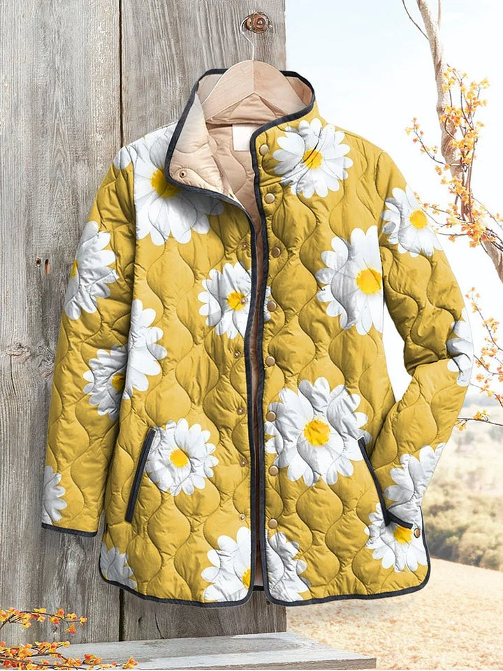 Gequilt Jacket met Prachtige Daisy Print