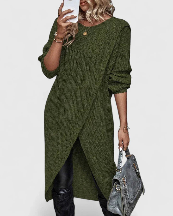Elsemiek | Elegante trui-jurk met rechte pasvorm