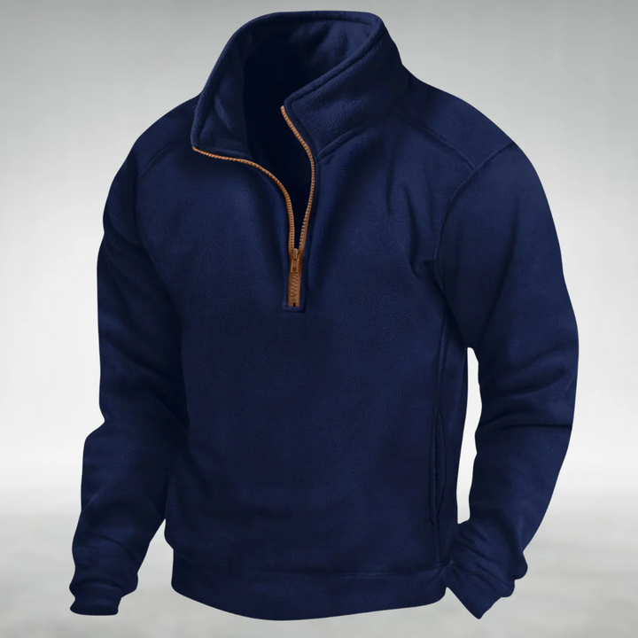 Bernardus | Fleece trui met halve rits