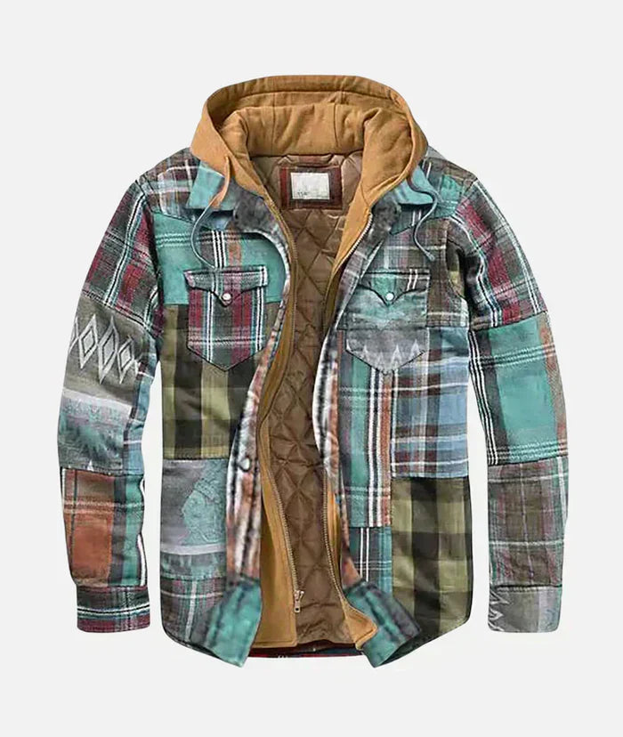 Xander | Patchwork geruite jas