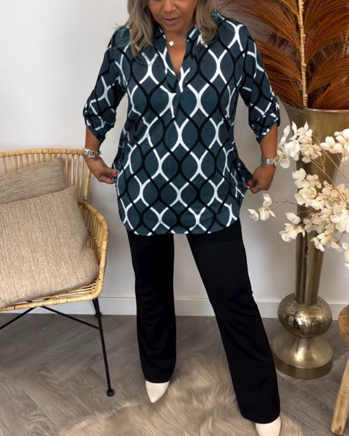 Sophie | Klassieke doorknoop blouse
