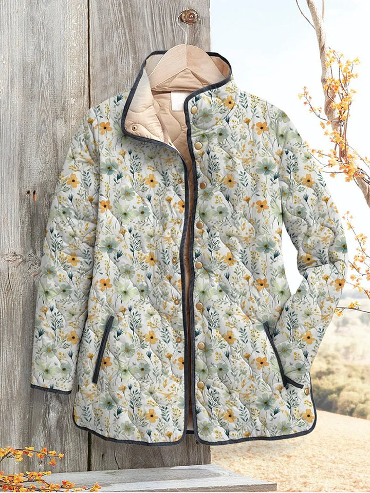 Gequilt Jacket Charmante Bloemenprint