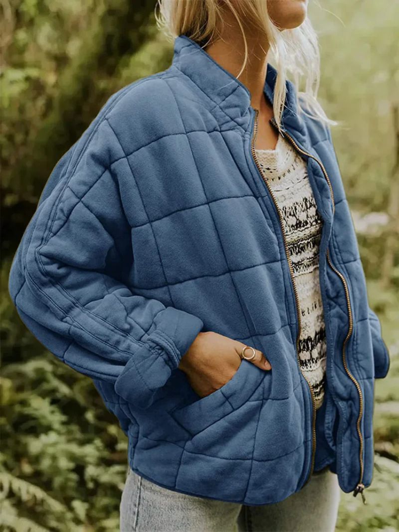 Anne | Gevoerde Jas met Elegante Oversized Look