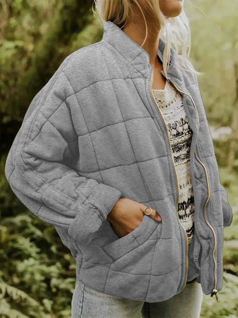Anne | Gevoerde Jas met Elegante Oversized Look