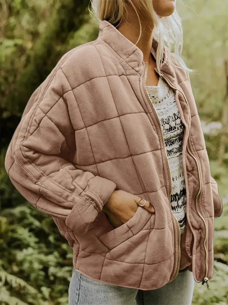 Anne | Gevoerde Jas met Elegante Oversized Look