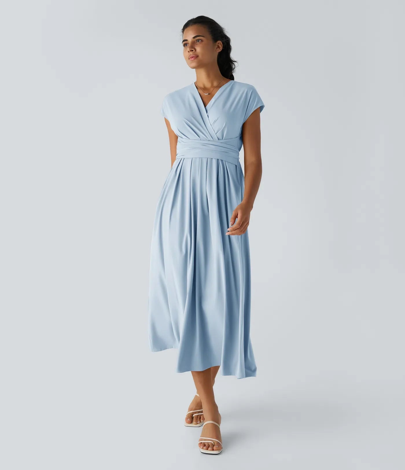 Lynn |  Elegante Wikkeljurk met Hoge Taille