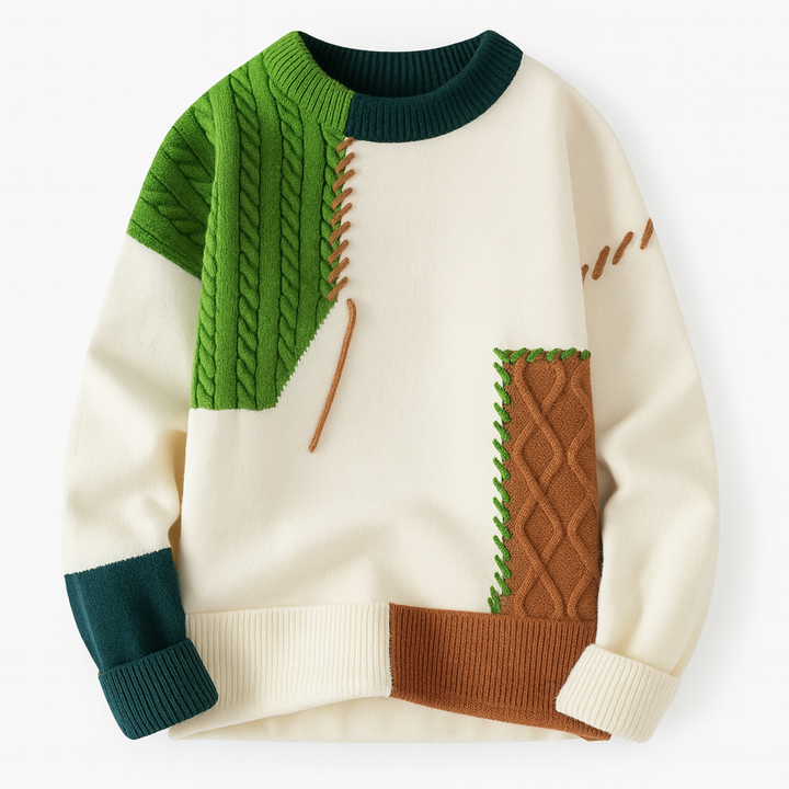 Benedict | Patch Sweater
