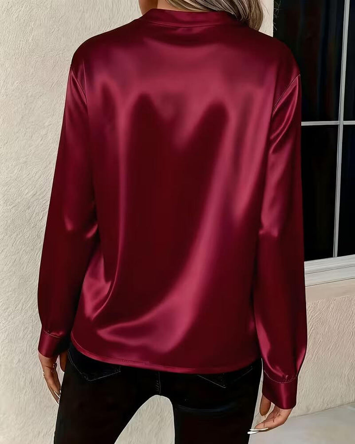 Jolanda | Elegante V-hals Lange Mouwen Top