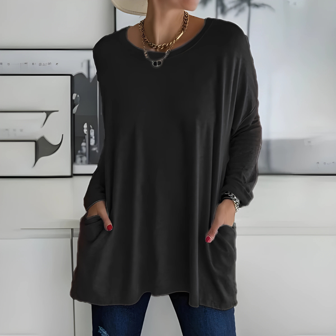 Barbara | Relaxed Lange Mouwen Top