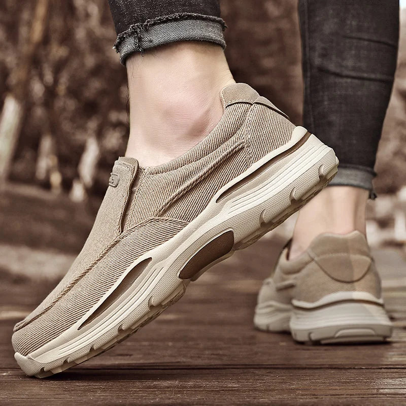 Petrus | Orthopedische Canvas loafers met moeiteloos comfort