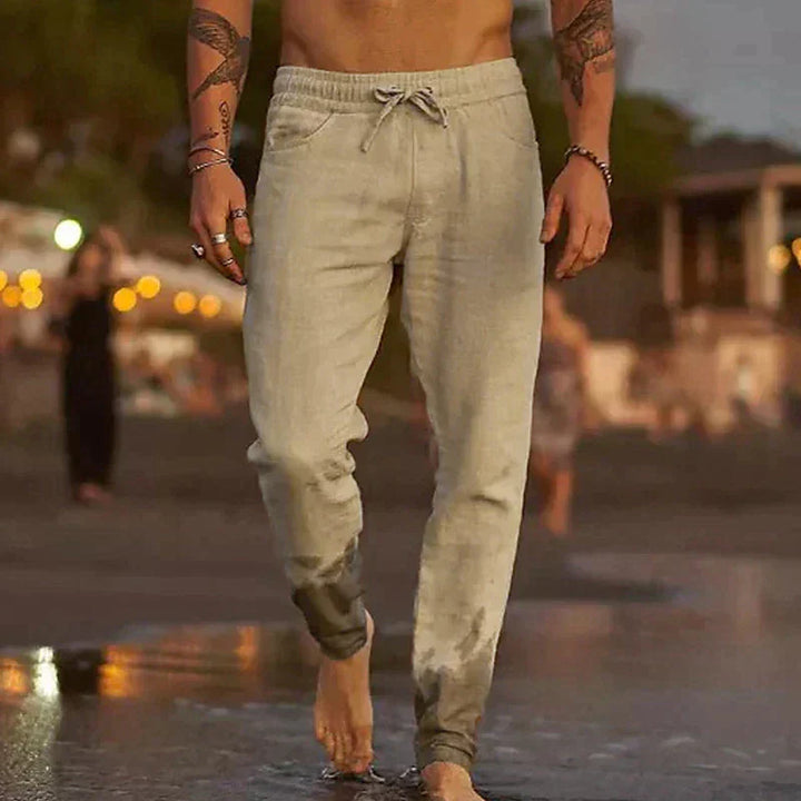 Timo | Casual broek met zachte structuur