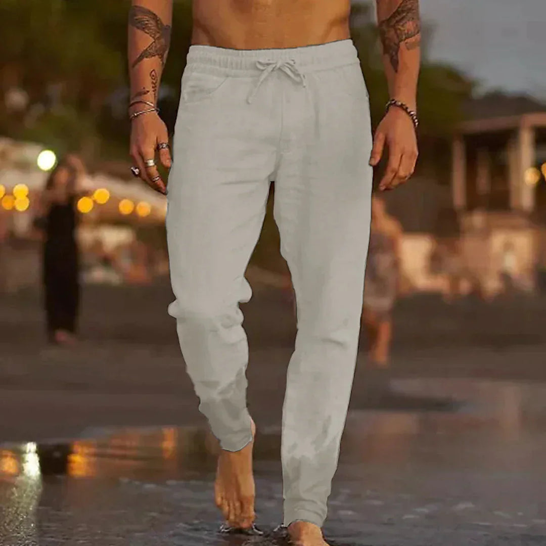 Timo | Casual broek met zachte structuur