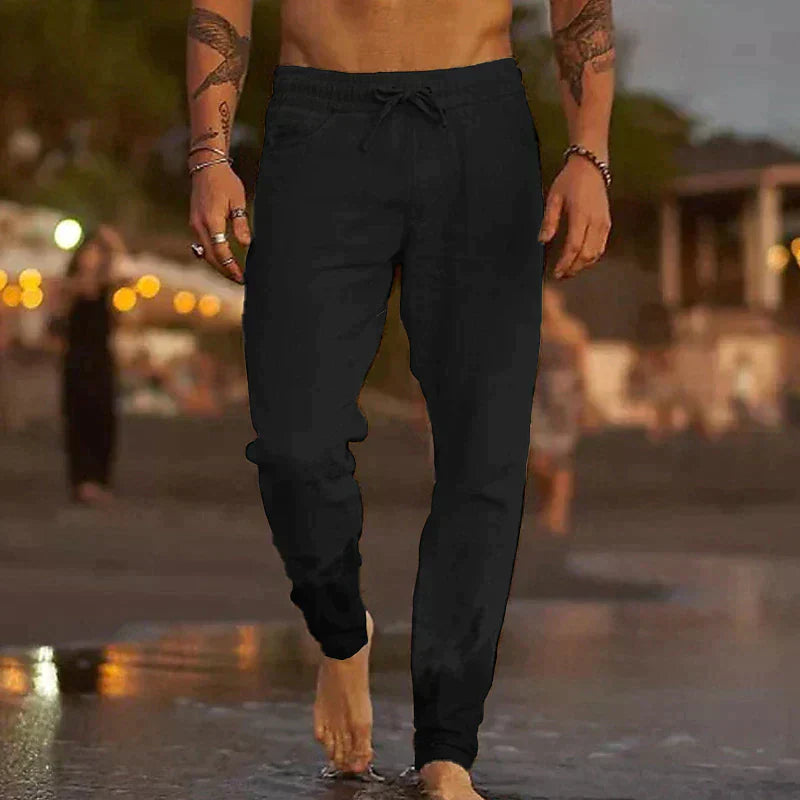 Timo | Casual broek met zachte structuur