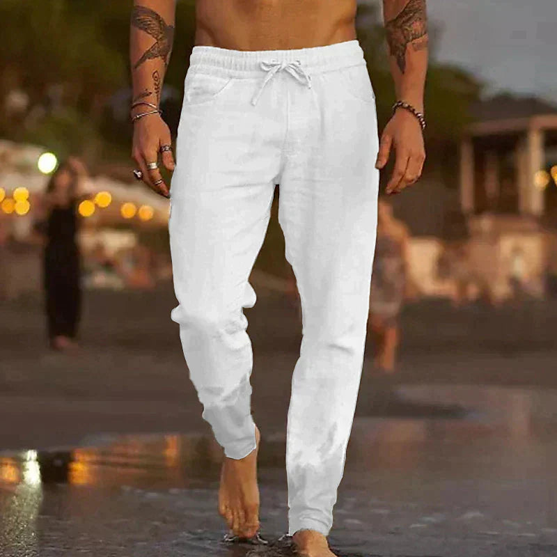 Timo | Casual broek met zachte structuur